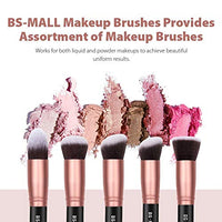 BS-MALL Makeup Brushes Premium Synthetic Foundation Powder Concealers Eye Shadows Makeup 14 Pcs Brush Set, Rose Golden, 1 Count