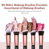BS-MALL Makeup Brushes Premium Synthetic Foundation Powder Concealers Eye Shadows Makeup 14 Pcs Brush Set, Rose Golden, 1 Count