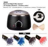 Hair Removal Wax-melt Machine Heater Wax Beans 10 Wood Stickers Hair Removal Machine Waxing Kit