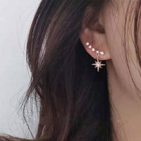 Boucles d'oreilles en cristal pour femmes, bijoux en forme de fleur, strass, couleur or, à la mode