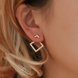 Boucles d'oreilles en cristal pour femmes, bijoux en forme de fleur, strass, couleur or, à la mode