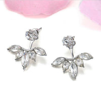Boucles d'oreilles en cristal pour femmes, bijoux en forme de fleur, strass, couleur or, à la mode