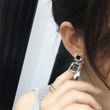 Boucles d'oreilles en cristal pour femmes, bijoux en forme de fleur, strass, couleur or, à la mode