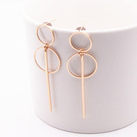 Boucles d'Oreilles de Couleur Or et Argent