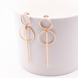 Boucles d'Oreilles de Couleur Or et Argent