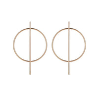 Boucles d'Oreilles de Couleur Or et Argent