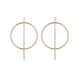 Boucles d'Oreilles de Couleur Or et Argent