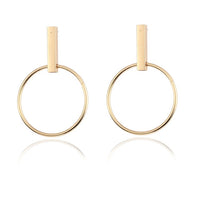 Boucles d'Oreilles de Couleur Or et Argent