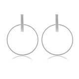Boucles d'Oreilles de Couleur Or et Argent