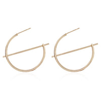 Boucles d'Oreilles de Couleur Or et Argent