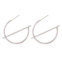 Boucles d'Oreilles de Couleur Or et Argent