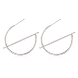 Boucles d'Oreilles de Couleur Or et Argent