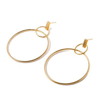 Boucles d'Oreilles de Couleur Or et Argent