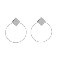 Boucles d'Oreilles de Couleur Or et Argent