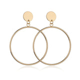 Boucles d'Oreilles de Couleur Or et Argent