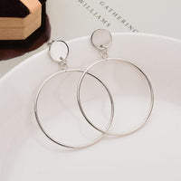 Boucles d'Oreilles de Couleur Or et Argent