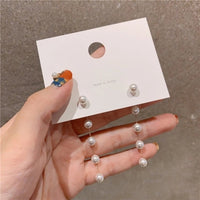 Boucles d'oreilles Vintage en Arc brillant pour femme, bijoux suspendus, Long fil, géométrique, or